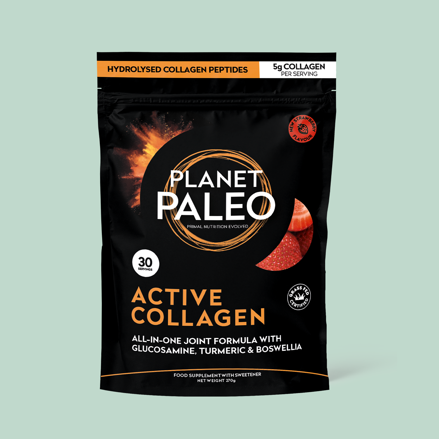Active Collagen Powder - Strawberry