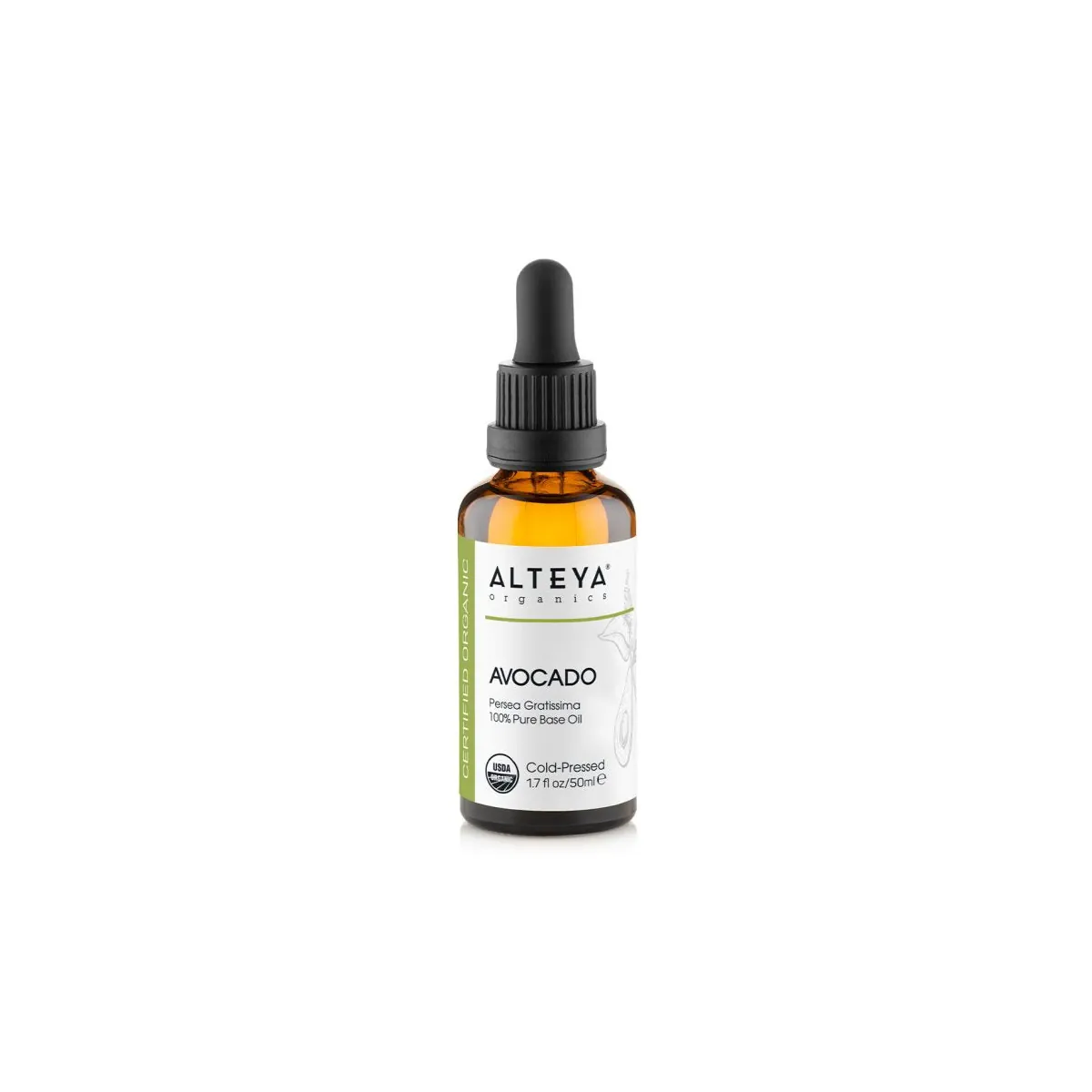 Avocado (Persea Gratissima) 100% Oganic Carrier Oil - Cold Pressed