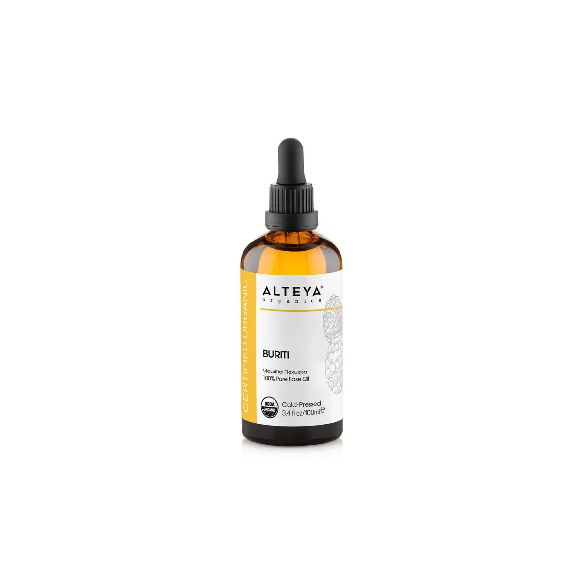 Buriti (Mauritia Flexuosa) 100% Oganic Carrier Oil - Cold Pressed