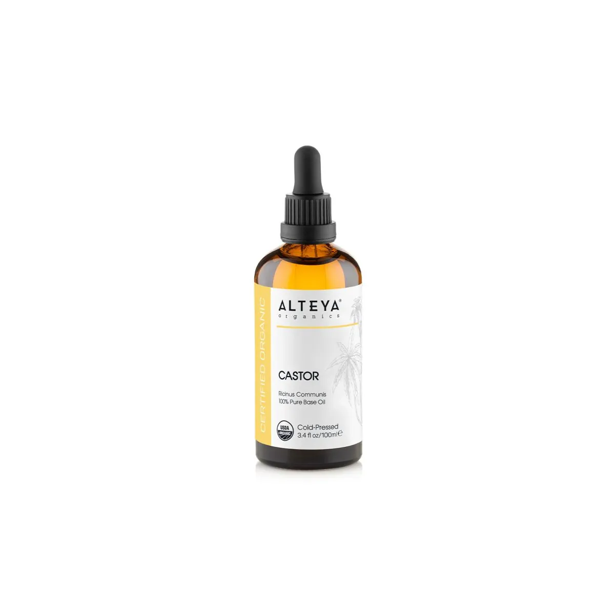 Castor (Ricinus Communis) 100% Organic Carrier Oil - Cold Pressed