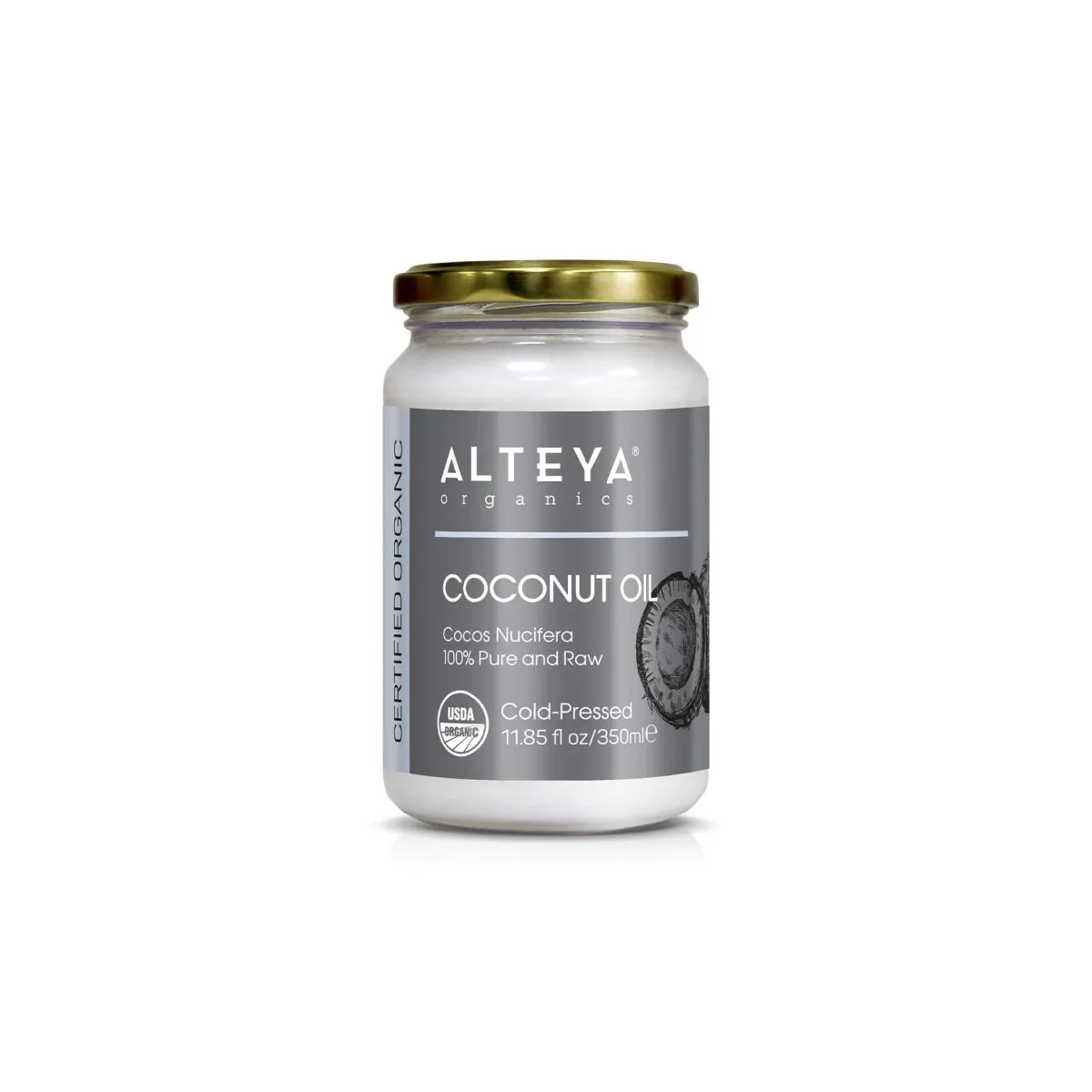Coconut Oil (Cocos Nucifera) 100% Organic Pure & Raw Carrier Oil