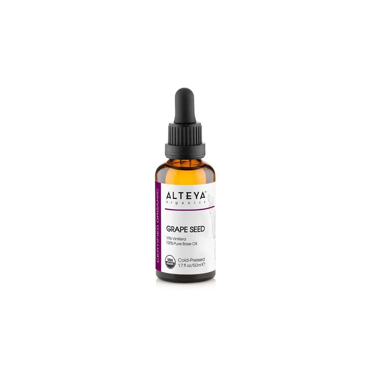 Grape Seed (Vitis Vinifera) 100% Organic Carrier Oil - Cold Pressed