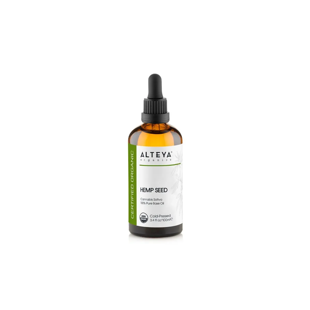 Hemp Seed (Cannabis Sativa) 100% Organic Carrier Oil - Cold Pressed