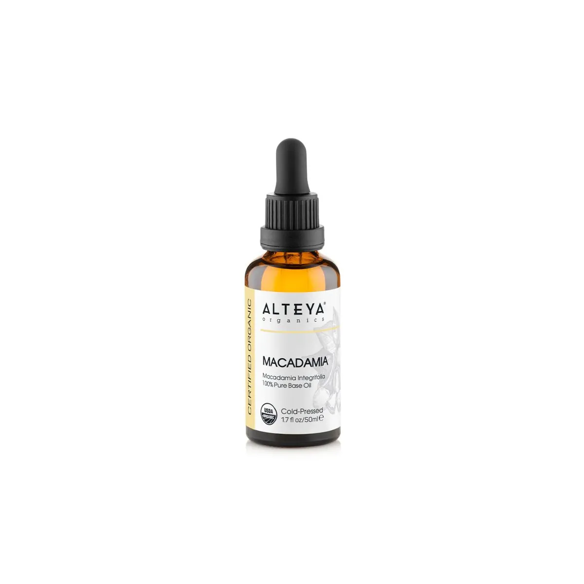Macadamia (Macadamia Intergrifolia) 100% Oganic Carrier Oil - Cold Pressed