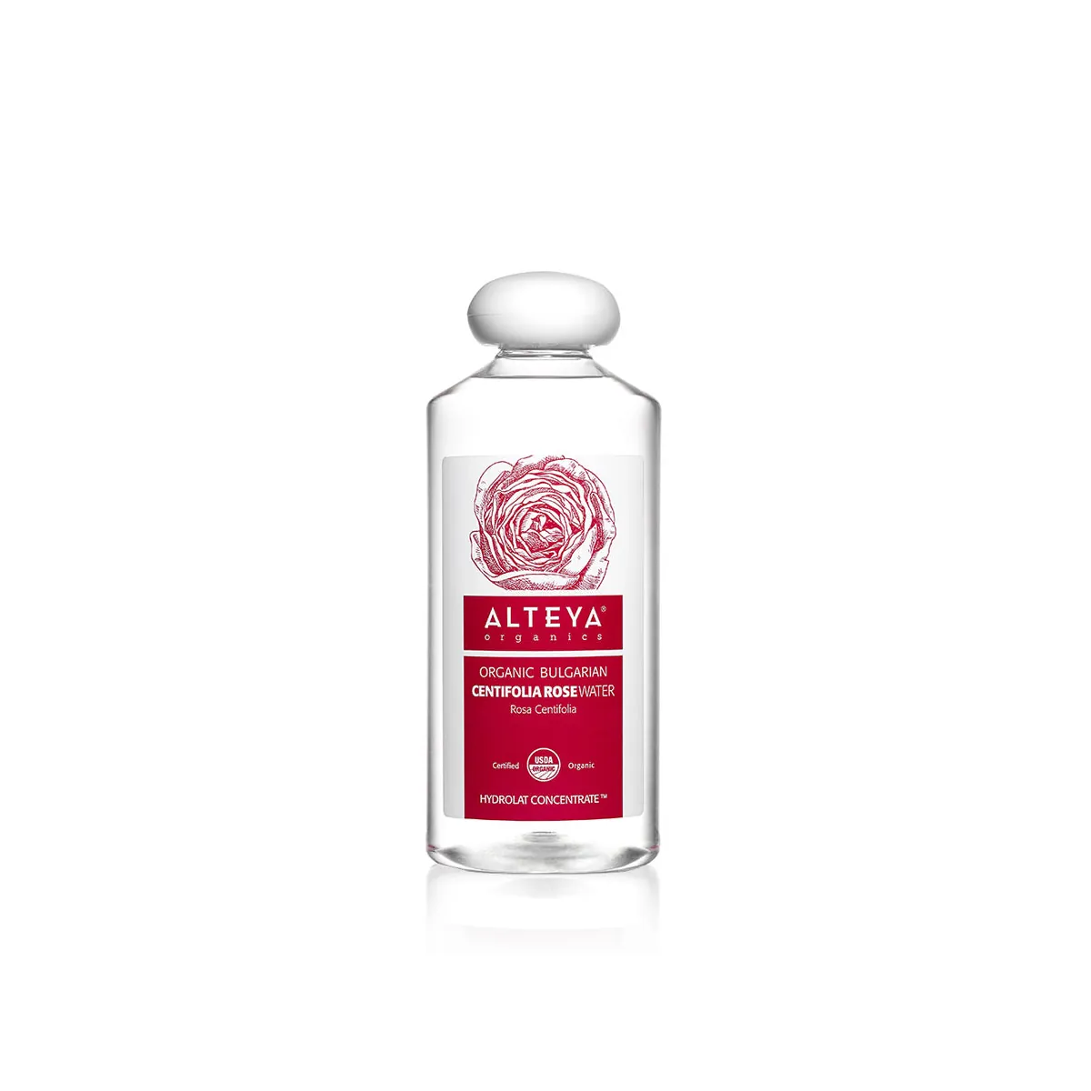 Organic Bulgarian Centifolia Rose Water 500ml PET Dropper Bottle