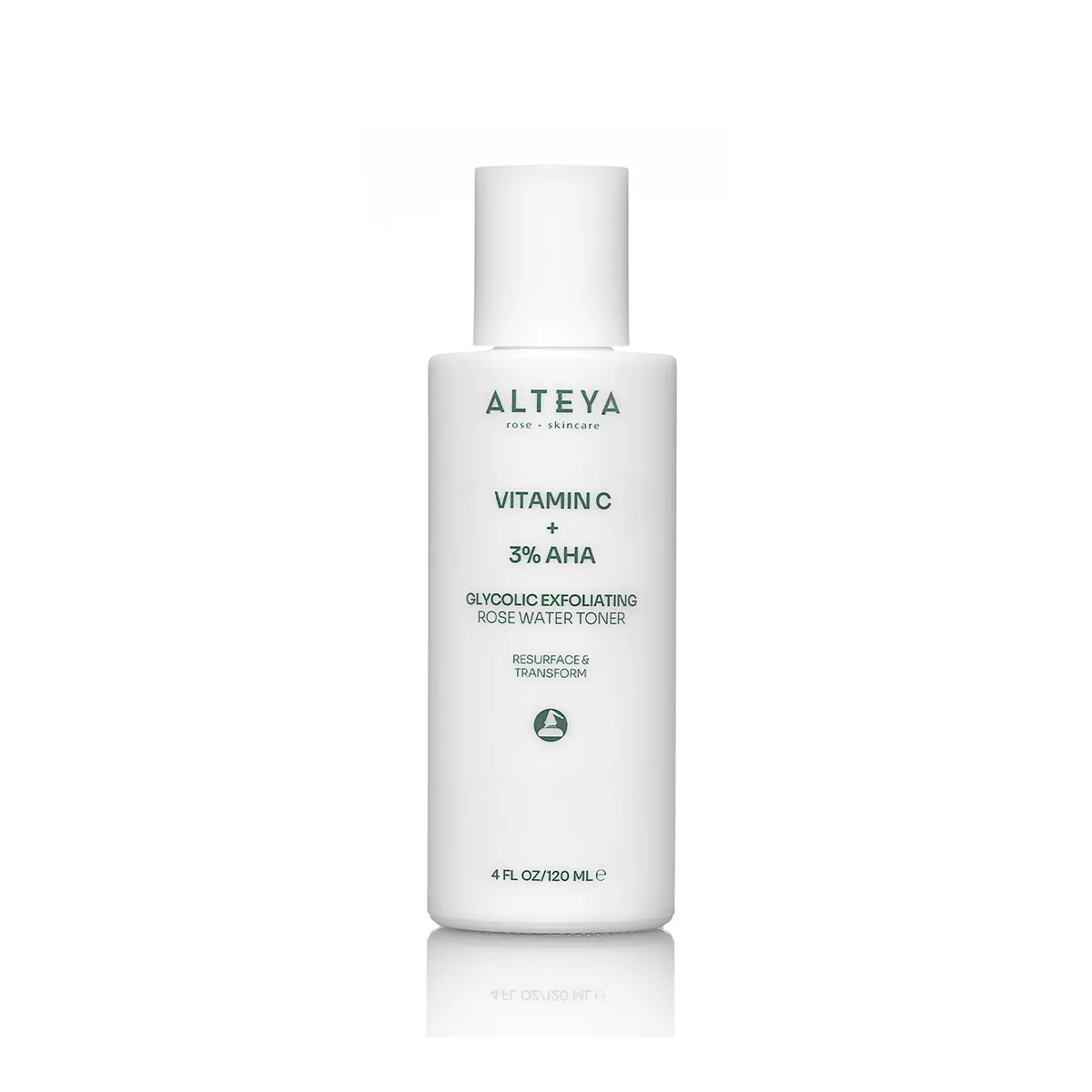 Organic Glycolic Exfoliating Rose Water Toner 120ml (Vitamin C+ 3% AHA)