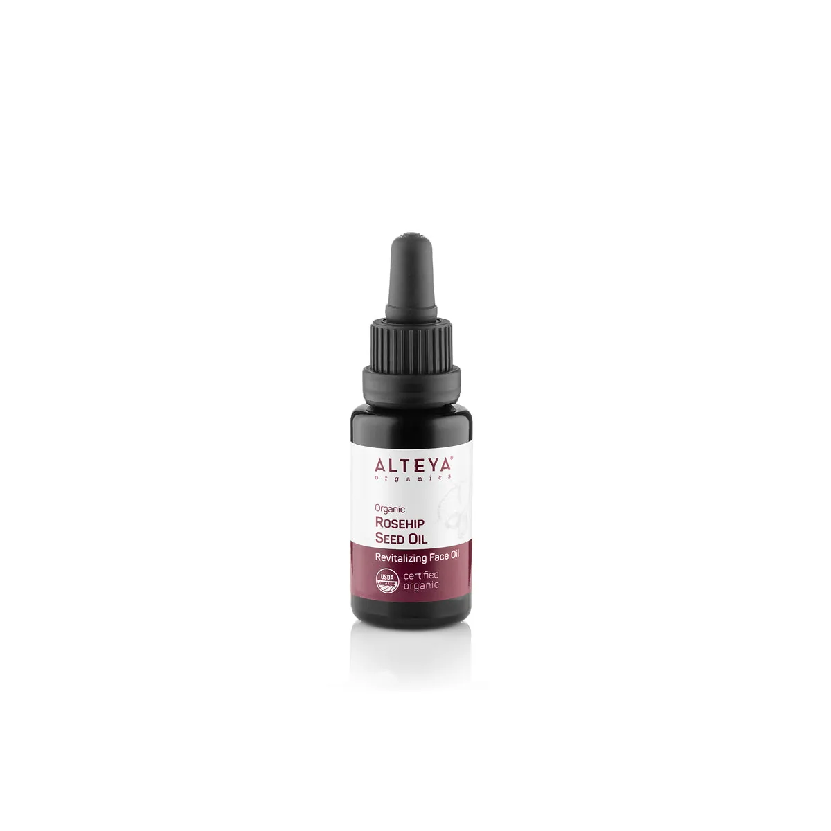Organic Rosehip Seed Oil 20ml Violet Glass Bottle & Pipette