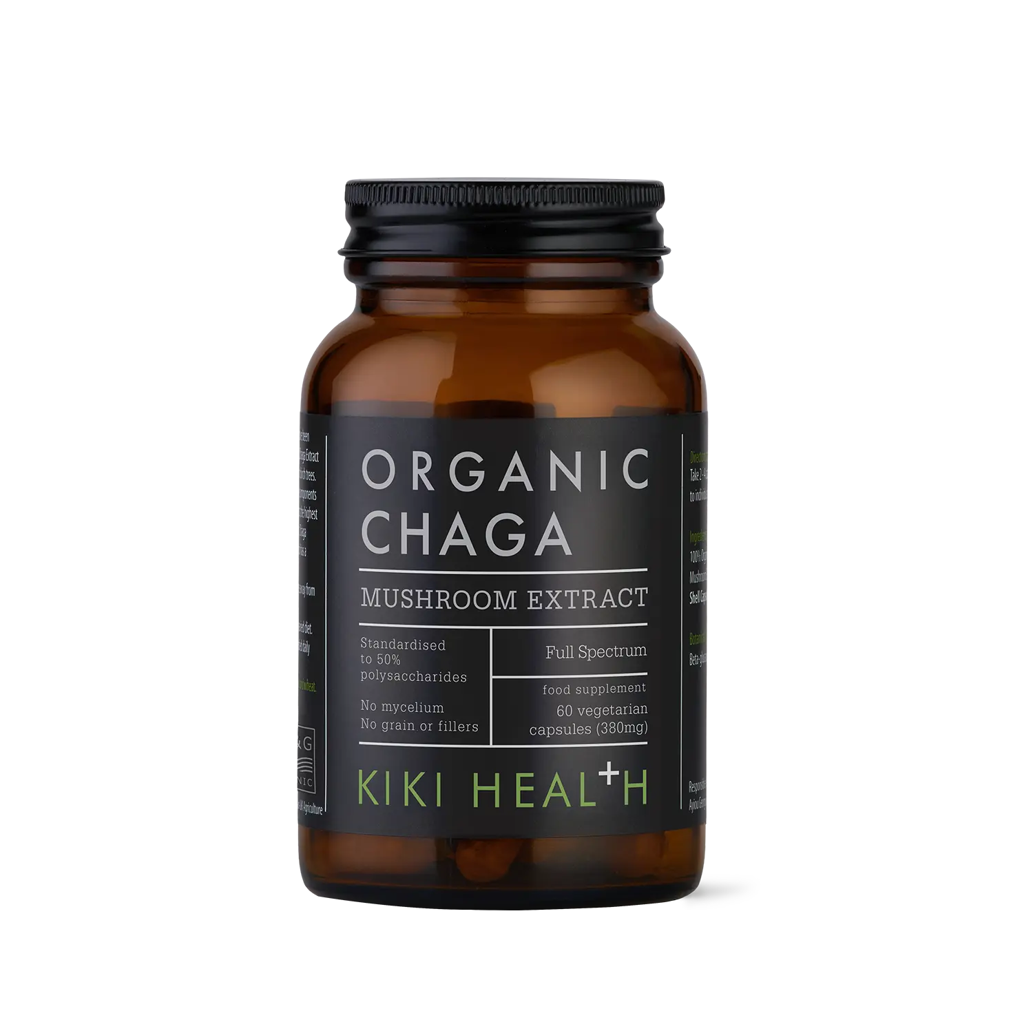 Chaga Extract, Organic - 60 Vegicaps