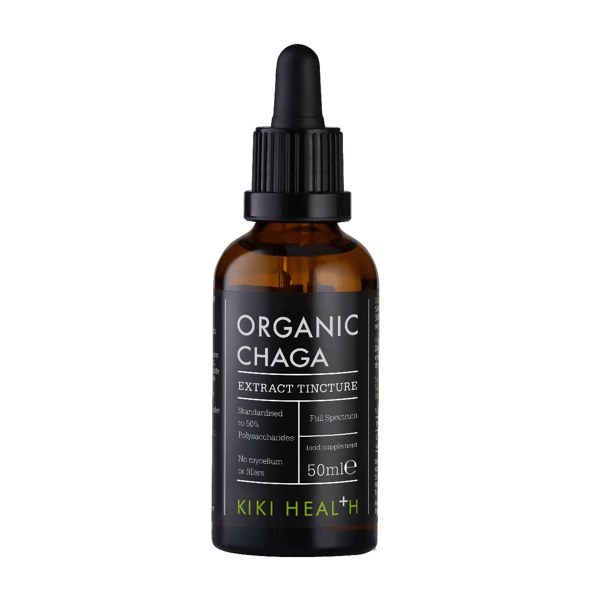 Chaga Extract Tincture, Organic - 50ml