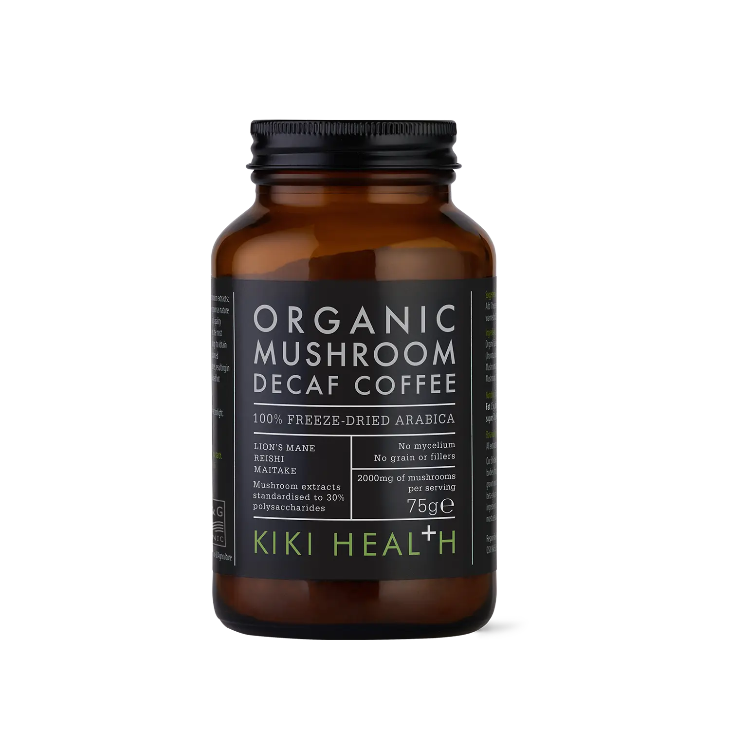 Decaffeinated Mushroom Coffee, Organic - 75g