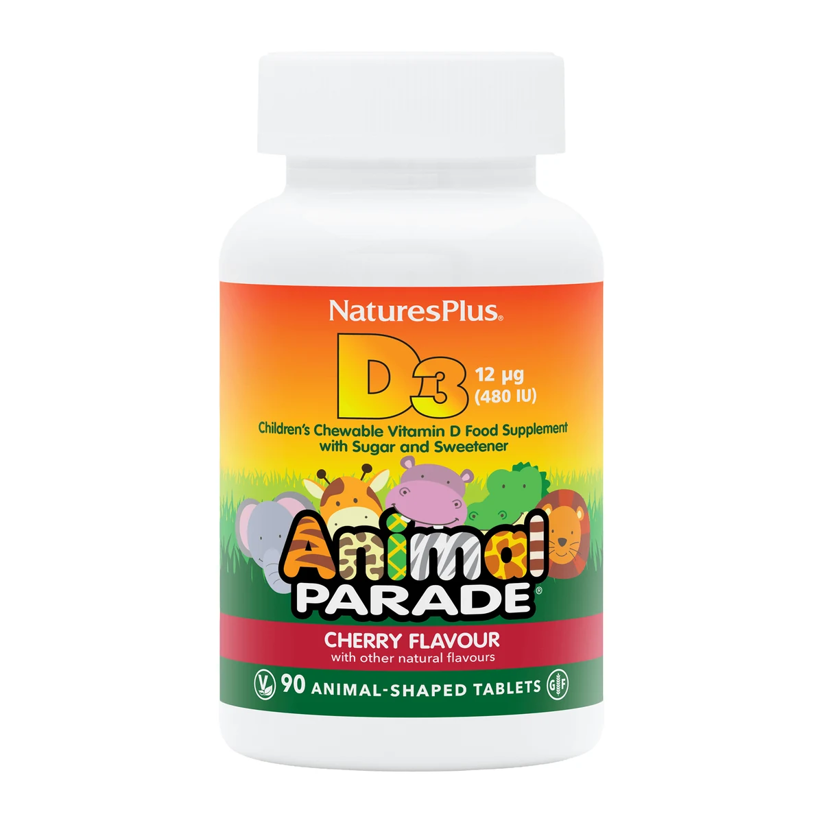 Animal Parade® Vitamin D3 480 IU Children's Chewables