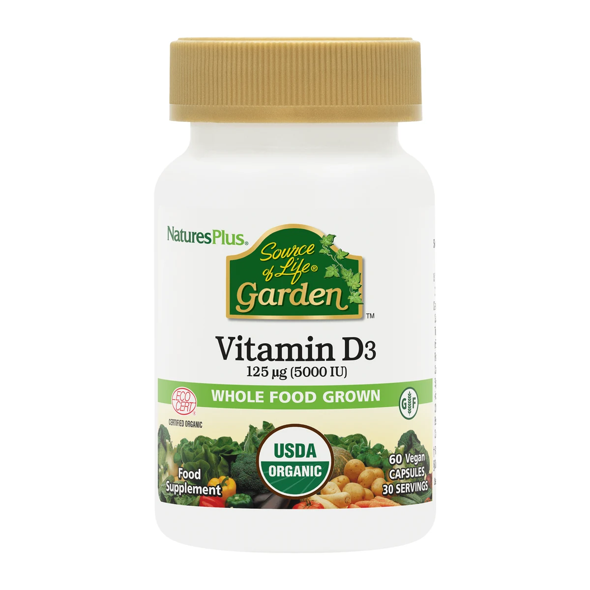 Source of Life Garden Vitamin D3 5000IU Capsules
