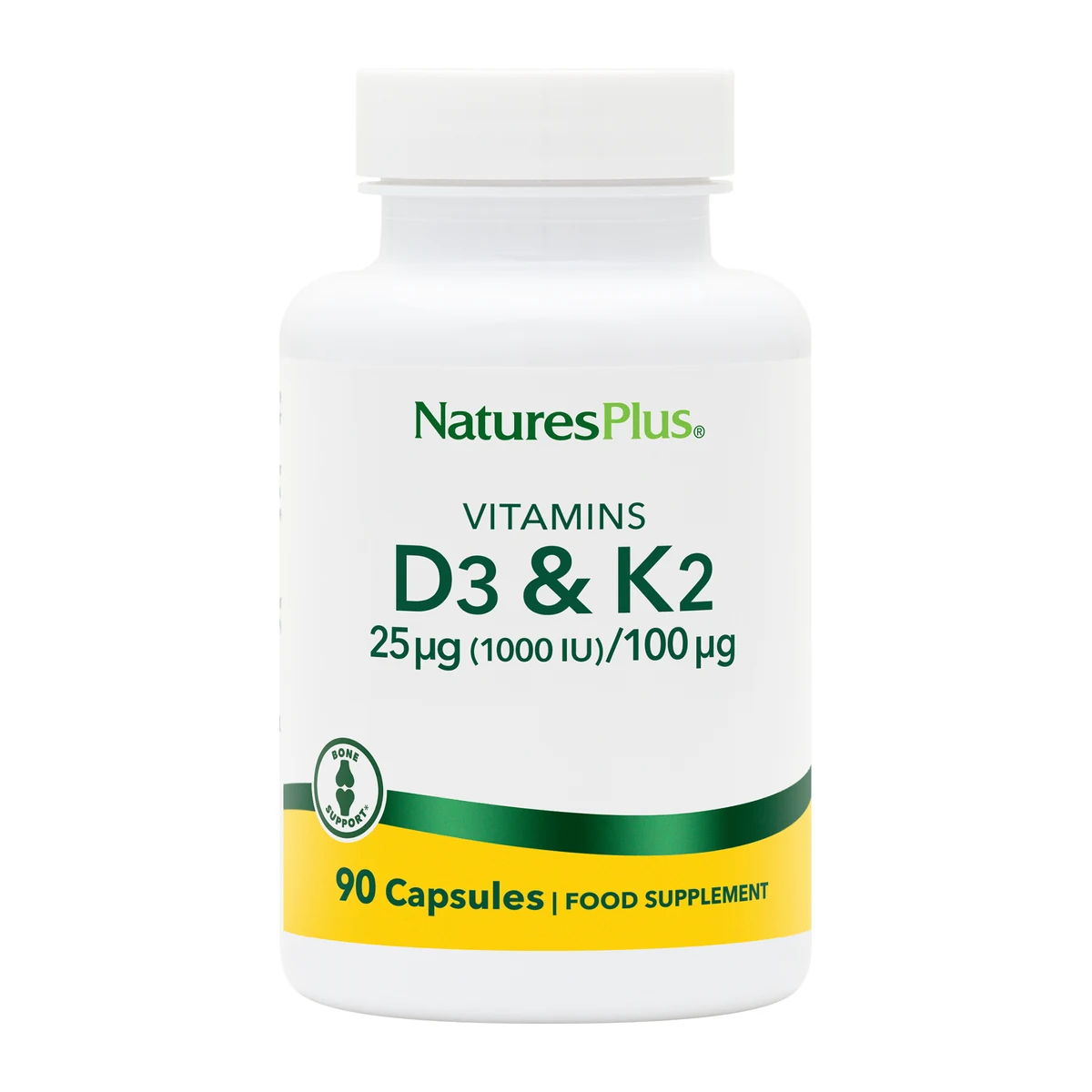 Vitamin D3 1000 IU/Vitamin K2 100 mcg Capsules