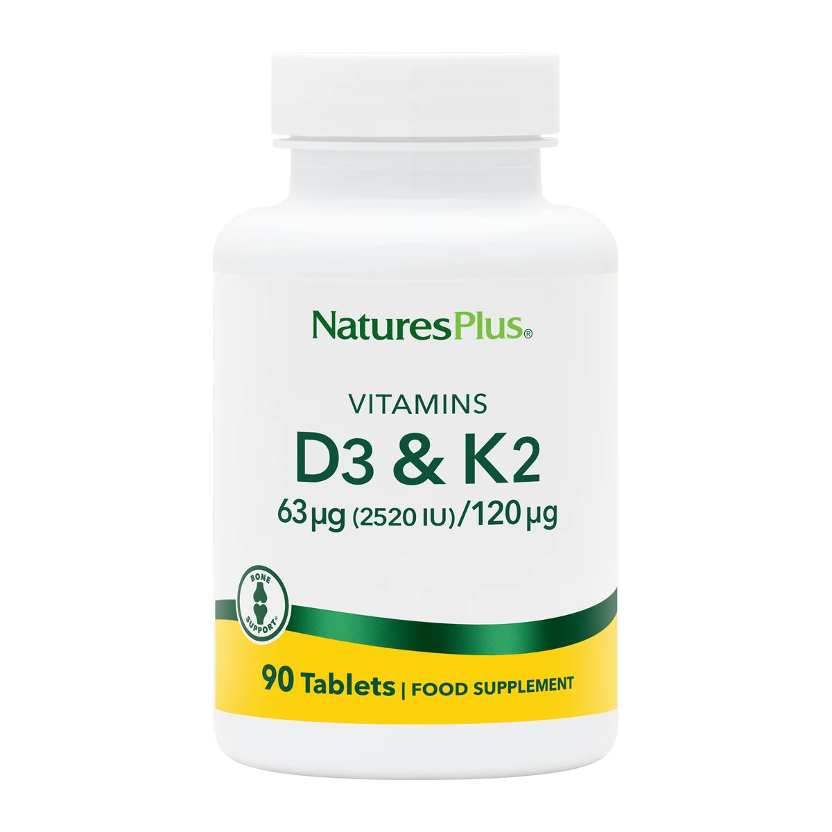 Vitamin D3 2520IU with K2 120mcg Tablets