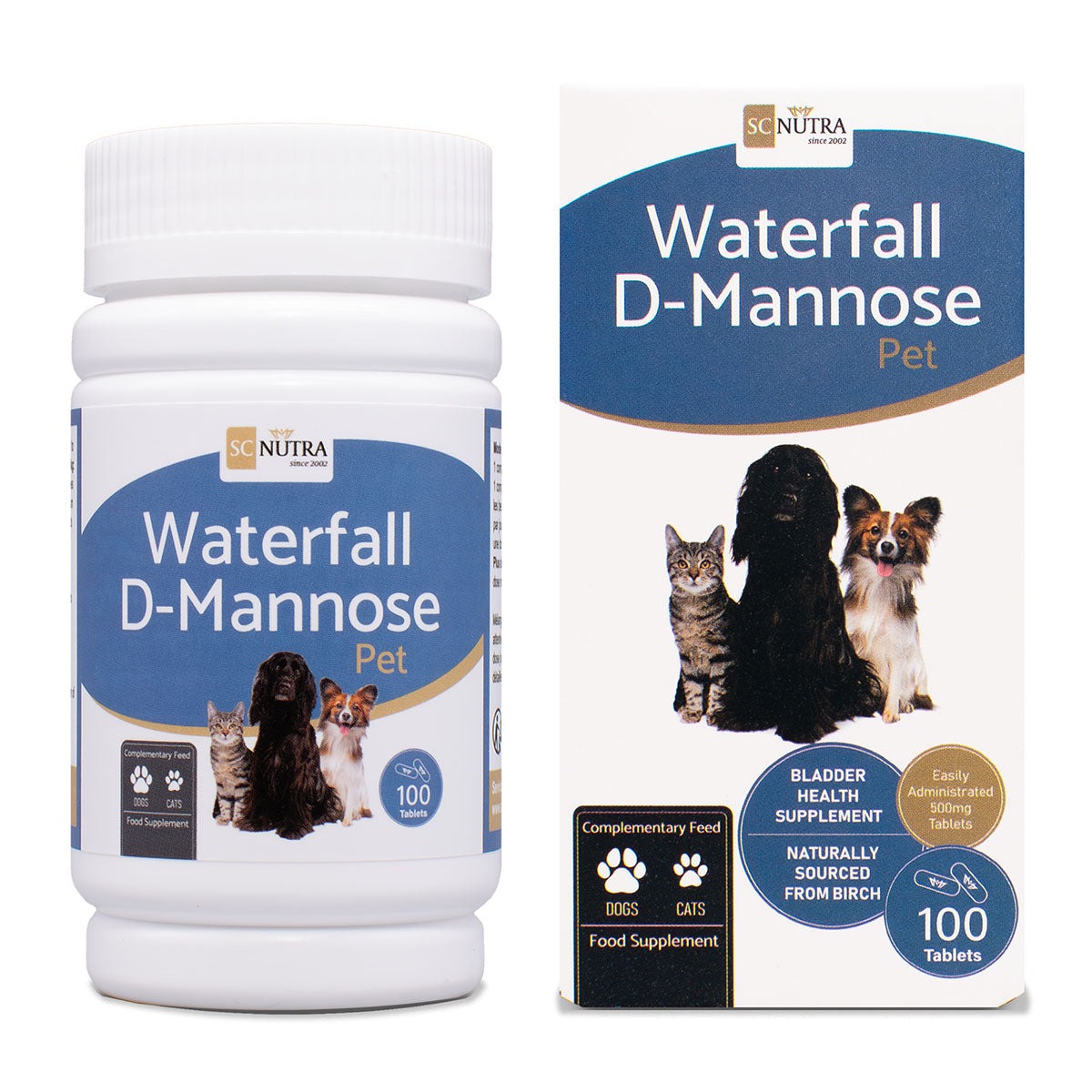 Waterfall D-Mannose for Dogs & Cats - Tablets