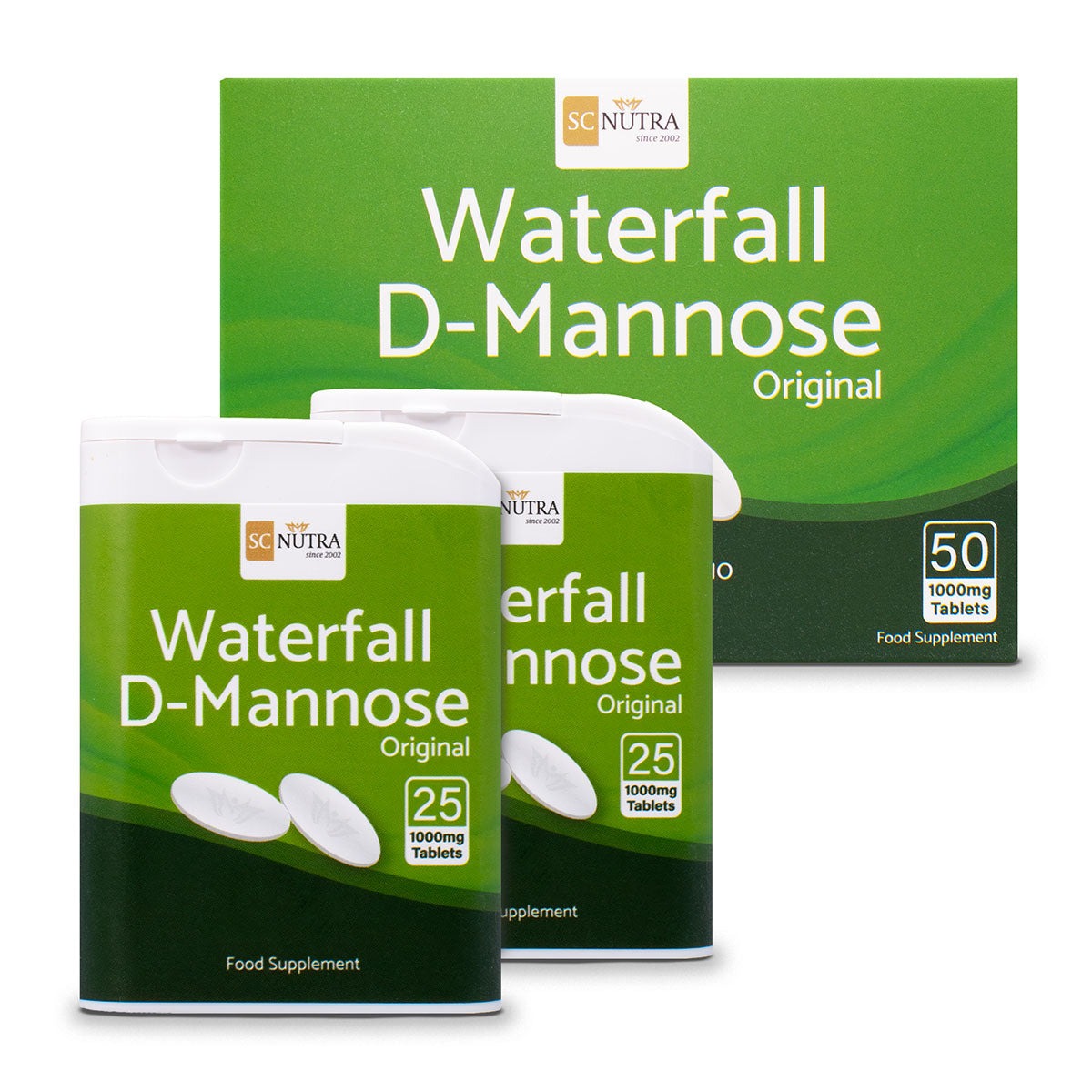 Waterfall D-Mannose Tablets 1000mg